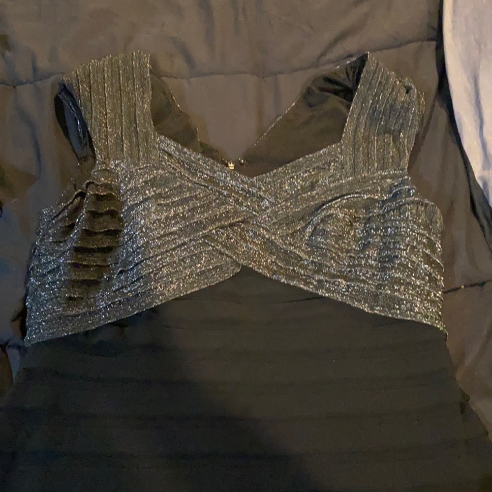 Black / silver cocktail dress.